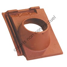 Pipe collar tile ARBOISE RECTANGULAR 126 (conform to Mechanical Ventilation) Brown 