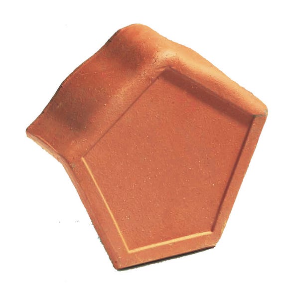 Ridge end piece for angled MARSEILLE ridge tile with interlock main product photo