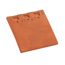Eaves / Top tile for plain tile 20x30 Burnt Red