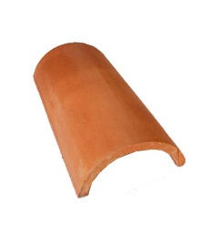 Traditional Simple 15x30 Red Genoise tile Red main product photo