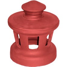 Cowl for pipe collar tile 160 Conform to Mechanical Ventilation Poudenx Natural Red