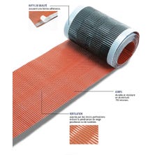 Ventilating flexible aluminium strips ZEF 390 - 10 m Red